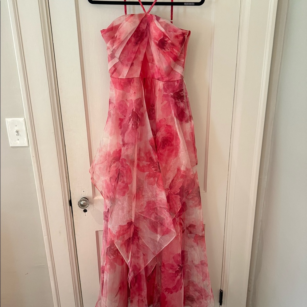Eliza J Floral A-Line Chiffon Gown - Picture 7 of 7